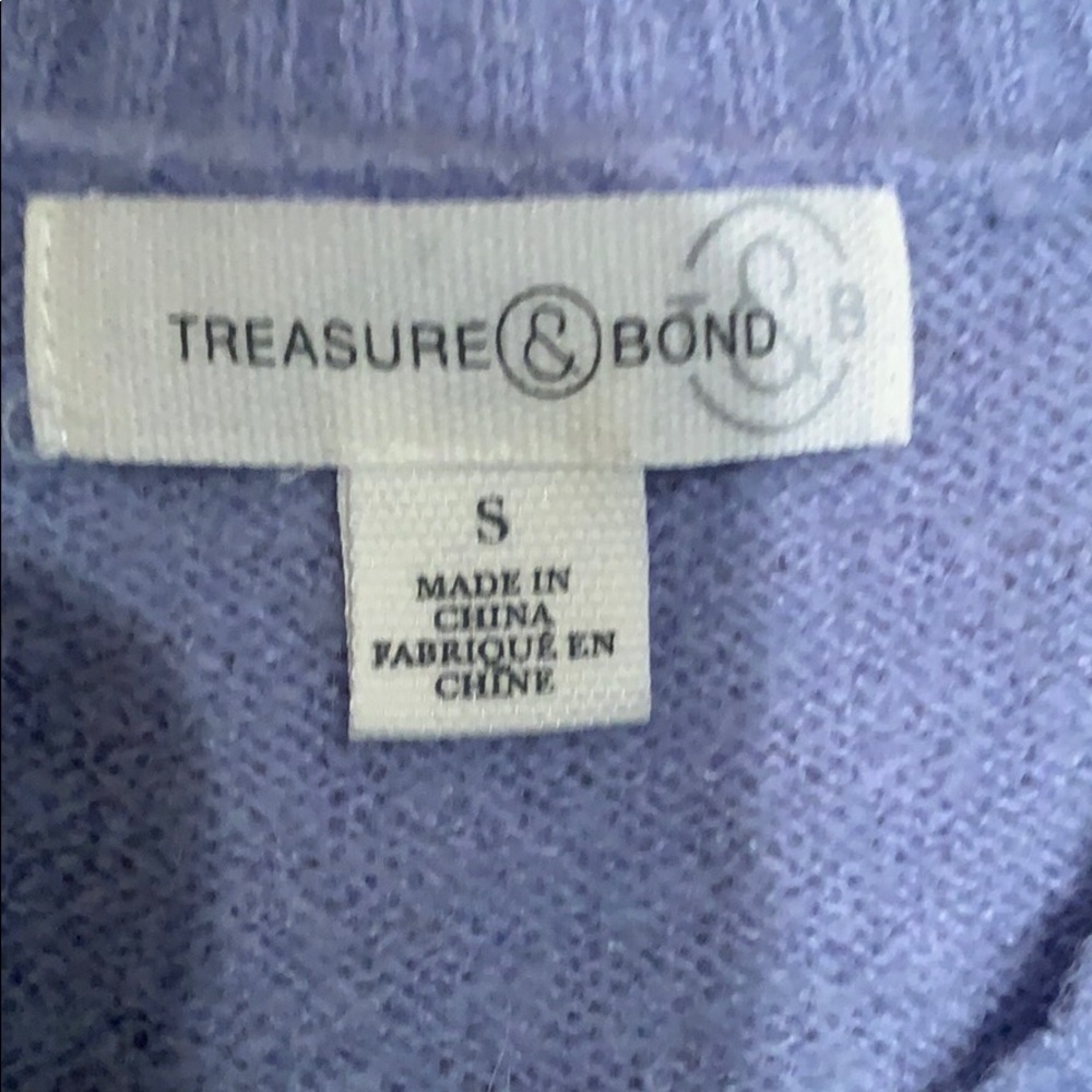 🚨 Treasure and Bond periwinkle blue sweater 😘NWT - Picture 3 of 5